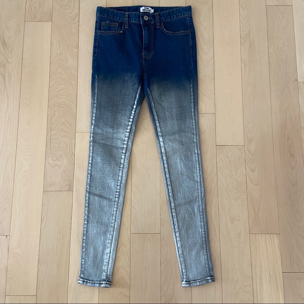 Silver Ombré Jeans